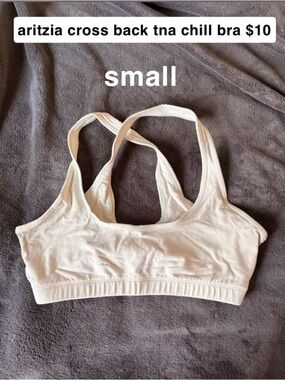 aritzia tna chill cross back bra size small